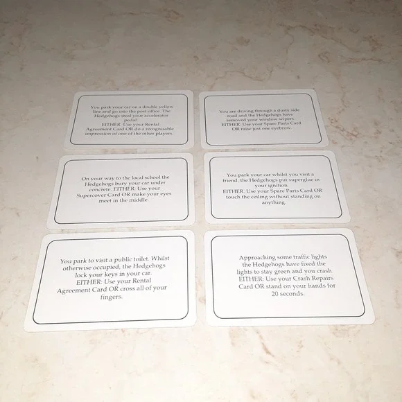 Hedgehogs Revenge Vintage Game Replacement Piece Cards - Picture 7 of 16